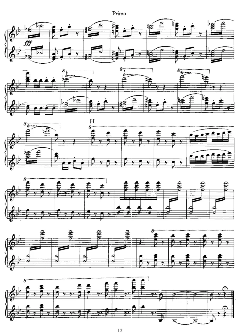 快步进行曲PasRedoublie,Op86(4Hands)_一万首著名钢琴曲谱哈农贝多芬合集视频教学电子版高清无水印可打印_1古典钢琴知名音乐家谱_圣桑钢琴谱全集