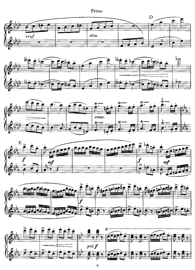 快步进行曲PasRedoublie,Op86(4Hands)_一万首著名钢琴曲谱哈农贝多芬合集视频教学电子版高清无水印可打印_1古典钢琴知名音乐家谱_圣桑钢琴谱全集