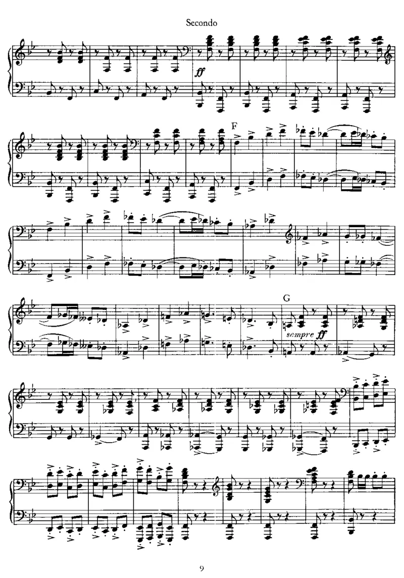 快步进行曲PasRedoublie,Op86(4Hands)_一万首著名钢琴曲谱哈农贝多芬合集视频教学电子版高清无水印可打印_1古典钢琴知名音乐家谱_圣桑钢琴谱全集