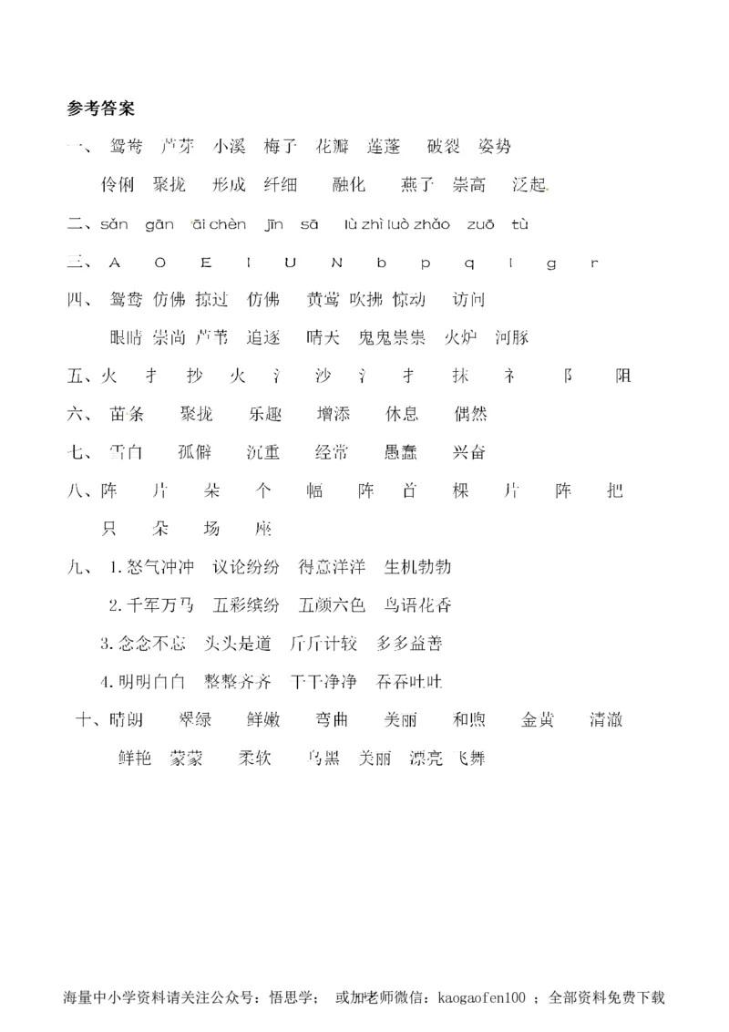 小学三年级下册-部编版语文第一单元同步字词专项练习_小学1-6年级全部试卷_语文_三年级_3-8-2、小学三年级语文下册_3-8-2-2、练习题、作业、试题、试卷_部编（人教）版_专项练习