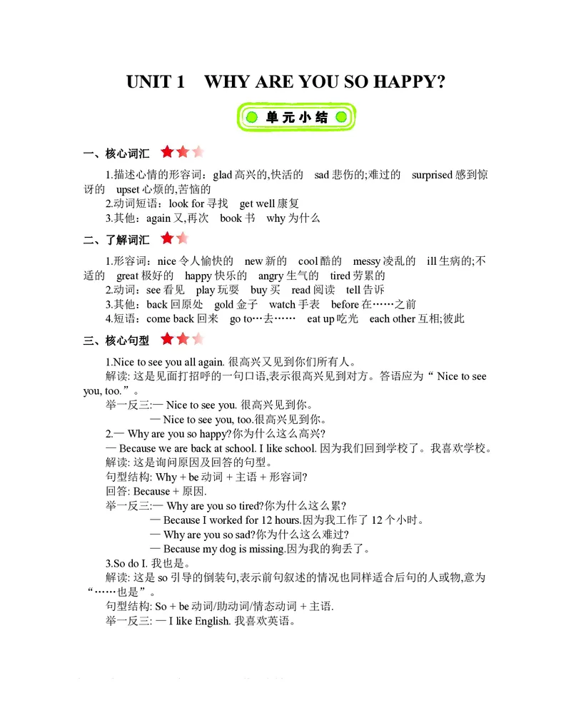 四年级上册英语北京课改版知识要点_小学1-6年级全部试卷_英语_四年级_3-9-5、小学四年级英语上册_3-9-5-1、复习、知识点、归纳汇总_其它
