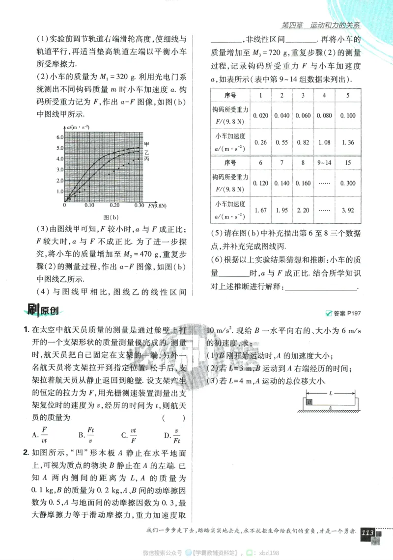 2026版《高中必刷题》物理RJ必修1_2026版高中必刷题_物理_2026版高中必刷题物理人教版_2026版高中必刷题物理必修一人教版