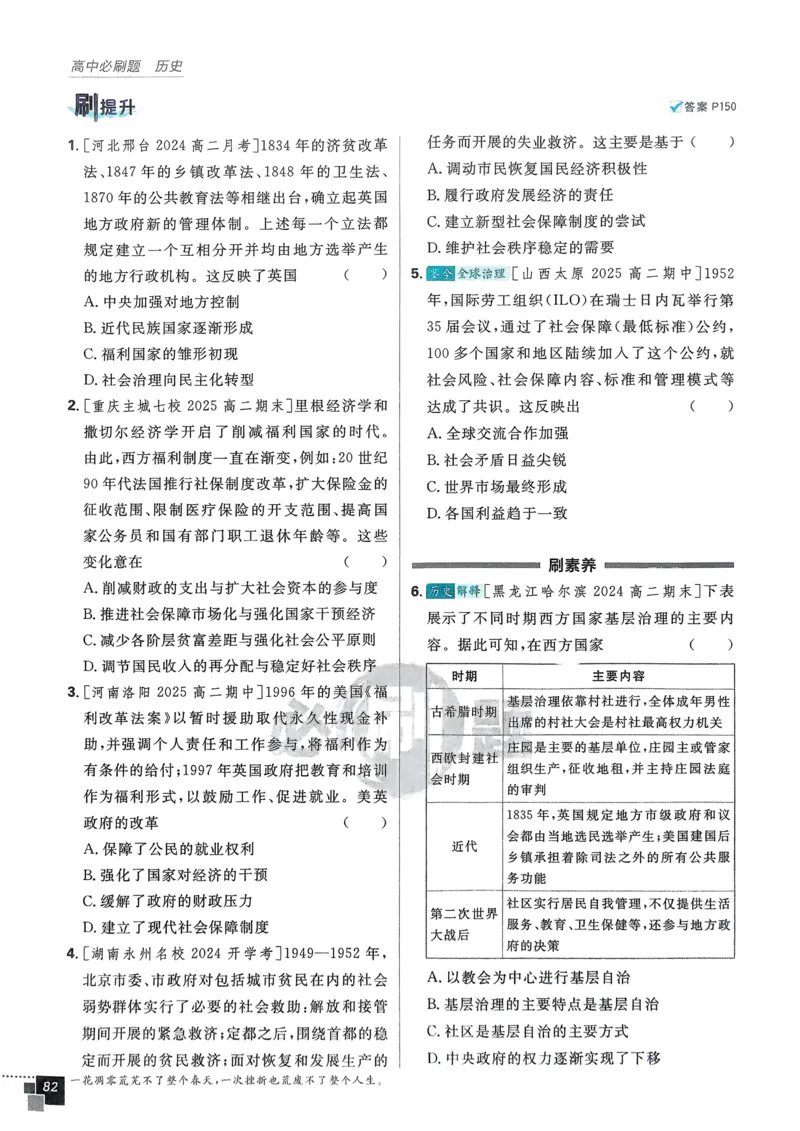 2026版高中必刷题历史选修1_历史_2026版高中必刷题历史选修1RJ