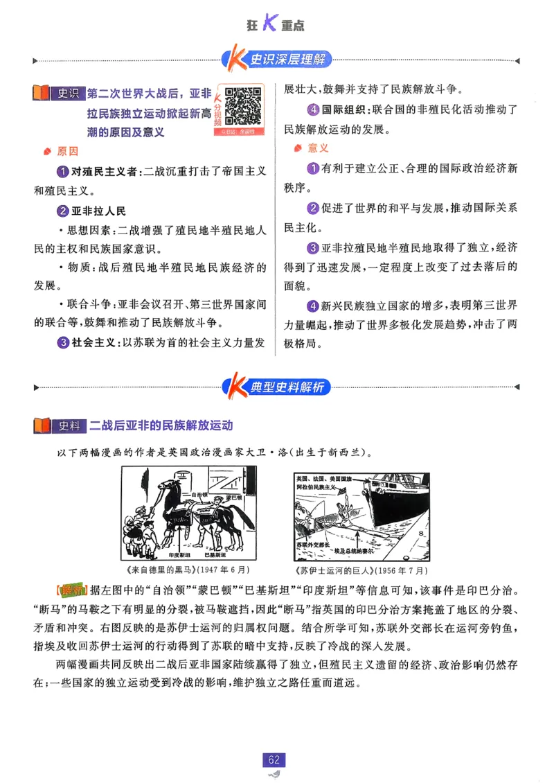 狂k重点历史必修下_历史_2026春高中必刷题历史必修下RJ