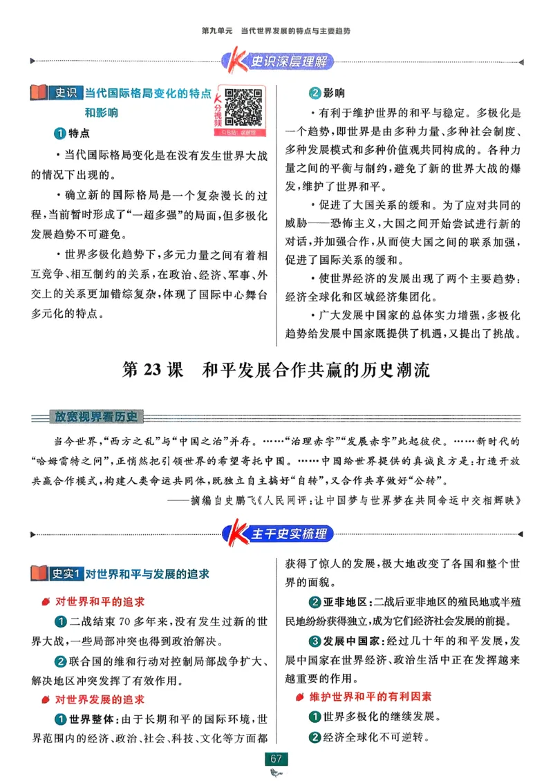 狂k重点历史必修下_历史_2026春高中必刷题历史必修下RJ