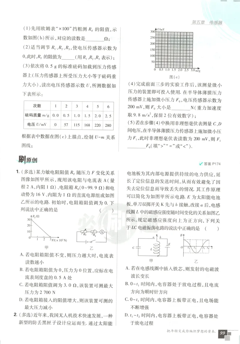 主书_2026版高中必刷题_物理_2026版高中必刷题物理教科版_2026版高中必刷题物理选择性必修二（教科版）