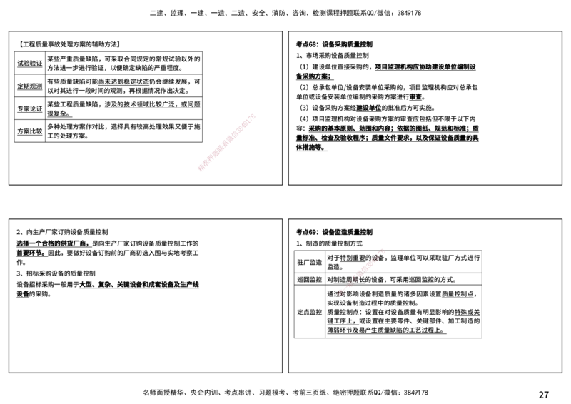 控制土建（打印版）_监理工程师_2025监理工程师_2025年监理工程师SVIP_2025年监理土建控制SVIP_04-冲刺串讲✿考点强化✿小灶集训_01-控制《核心考点进阶》李老师YL_讲义
