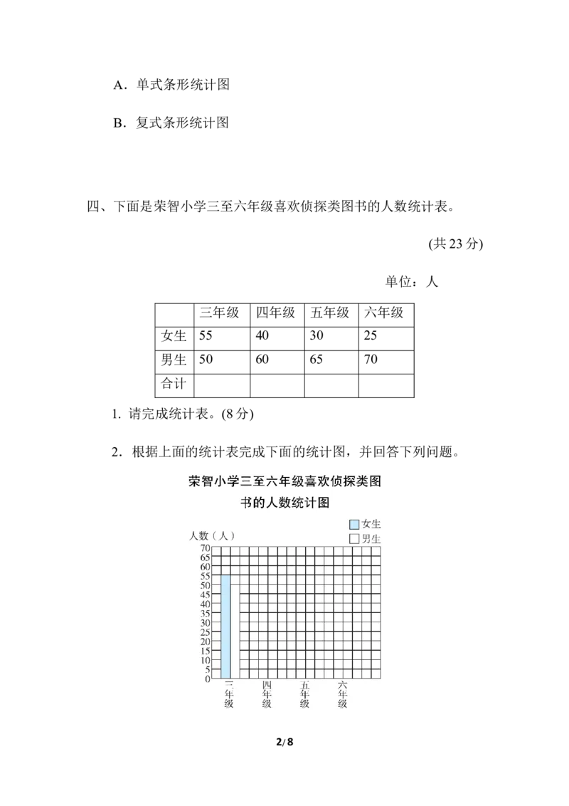周测培优卷12_小学1-6年级全部试卷_数学_四年级_3-9-4、小学四年级数学下册_3-9-4-2、练习题、作业、试题、试卷_冀教版_周测培优卷