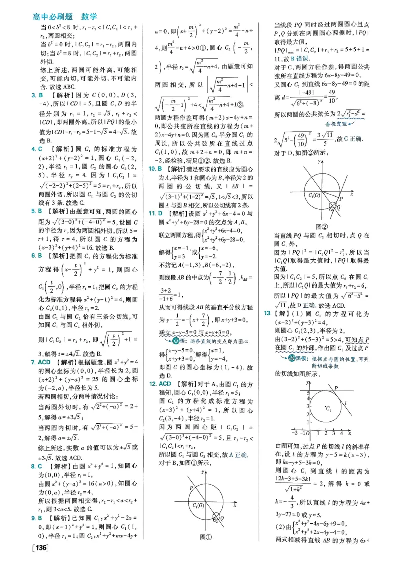 答案解析_数学_2026版高中必刷题数学《人教B版》_2026版高中必刷题数学选择性必修一人教B版