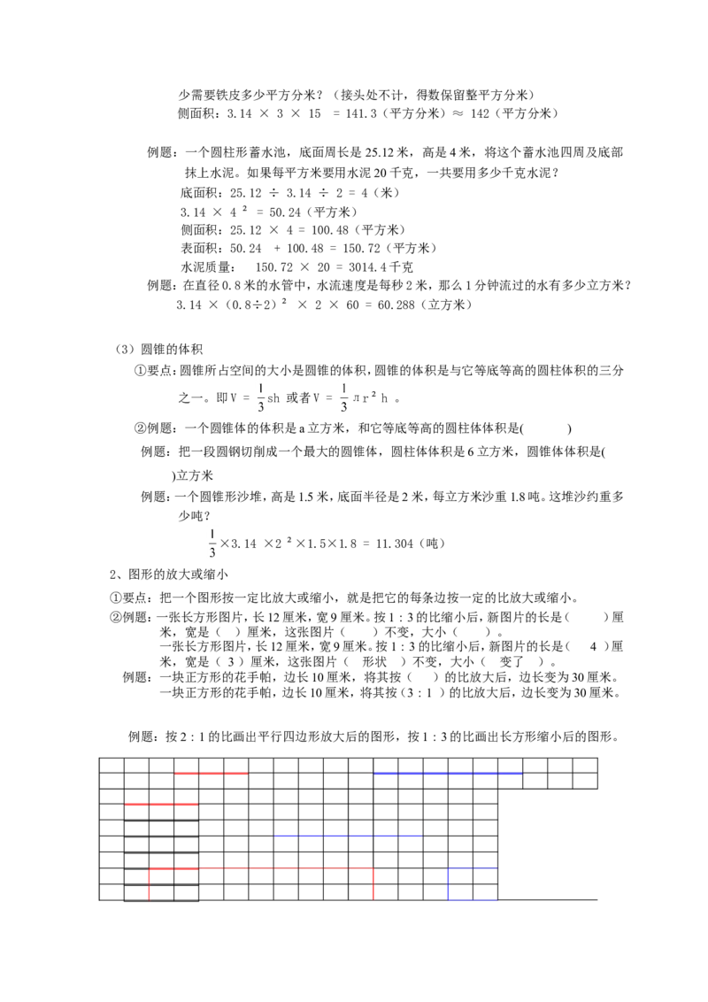 小升初总复习数学归类讲解及训练(下-含答案)_小学1-6年级全部试卷_数学_六年级_3-11-4、小学六年级数学下册_3-11-4-2、练习题、作业、试题、试卷_人教版_毕业试题