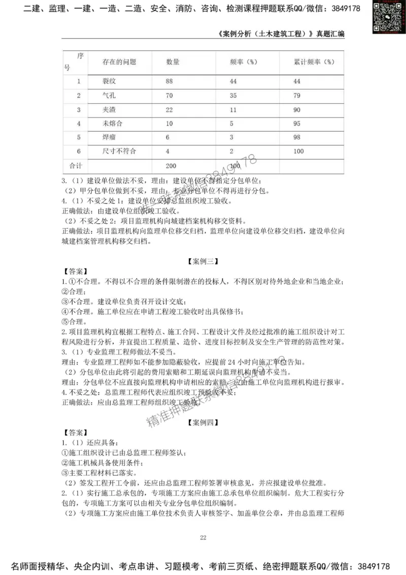 监理工程师《建设工程监理案例分析（土木建筑工程）》真题汇编（2022-2024）_监理工程师_2025监理工程师_2025年监理工程师SVIP_2025年监理土建案例SVIP