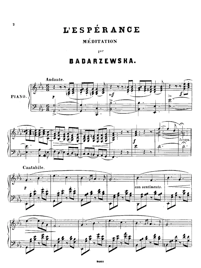 希望_l_esperance_一万首著名钢琴曲谱哈农贝多芬合集视频教学电子版高清无水印可打印_1古典钢琴知名音乐家谱_巴达捷芙斯卡钢琴谱全集