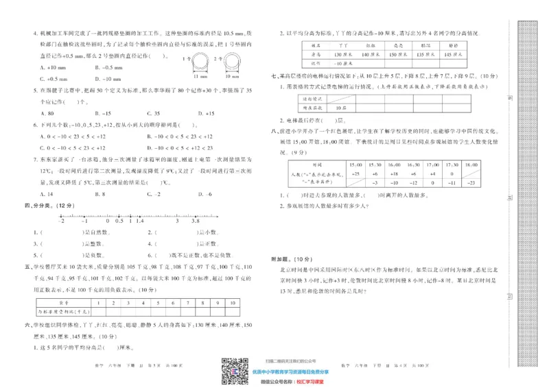 王朝霞考点实时梳理卷冀教版数学6下册期中期末真题_水印_小学1-6年级全部试卷_数学_六年级_3-11-4、小学六年级数学下册_3-11-4-2、练习题、作业、试题、试卷_冀教版