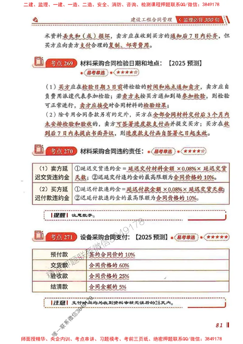 监理必背300句建设工程合同管理_监理工程师_2025监理工程师_2025年监理工程师SVIP_2025年监理合同管理SVIP_01-精华文档✿电子教材✿历年真题_05-合同《必背300句》SMR推荐