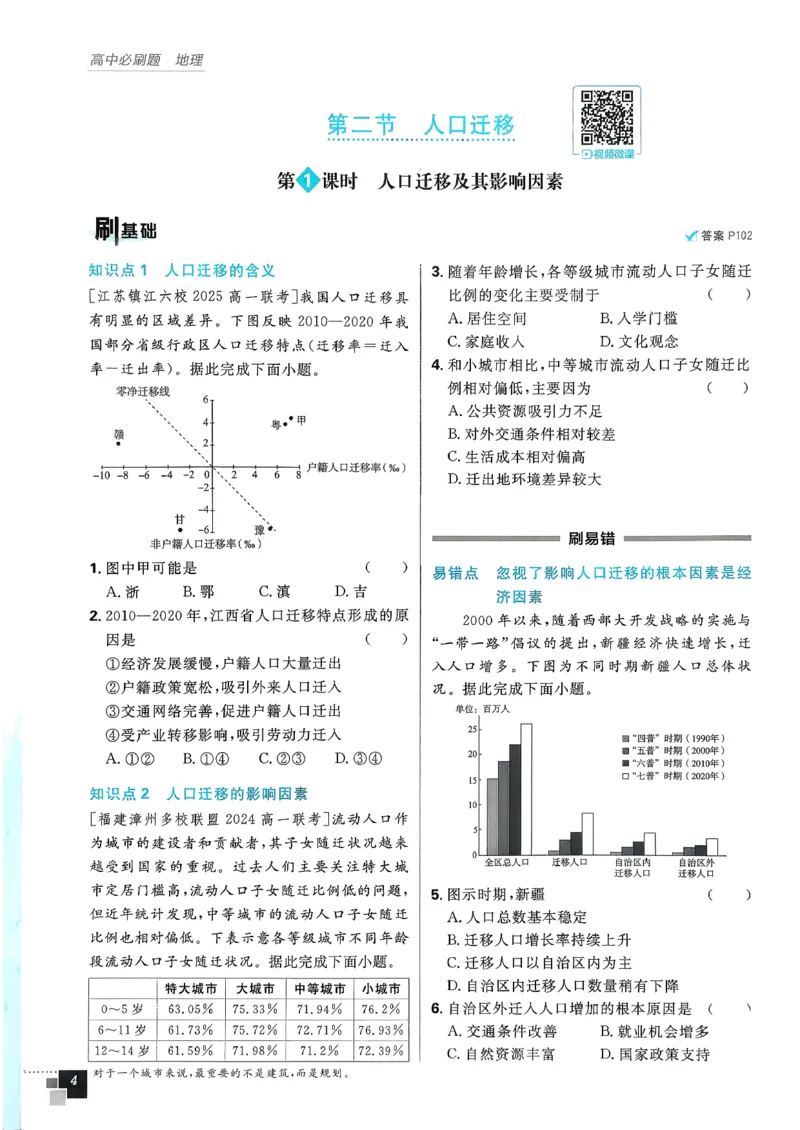 主书地理必修2_地理_2026版高中必刷题地理《人教》_2026春高中必刷题地理必修2RJ