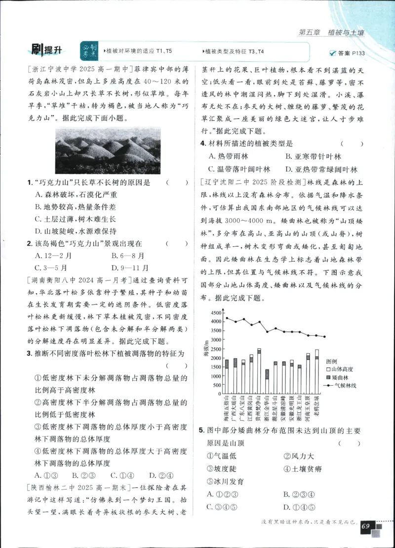 主书_地理_2026版高中必刷题地理《人教》_2026版高中必刷题地理必修1RJ