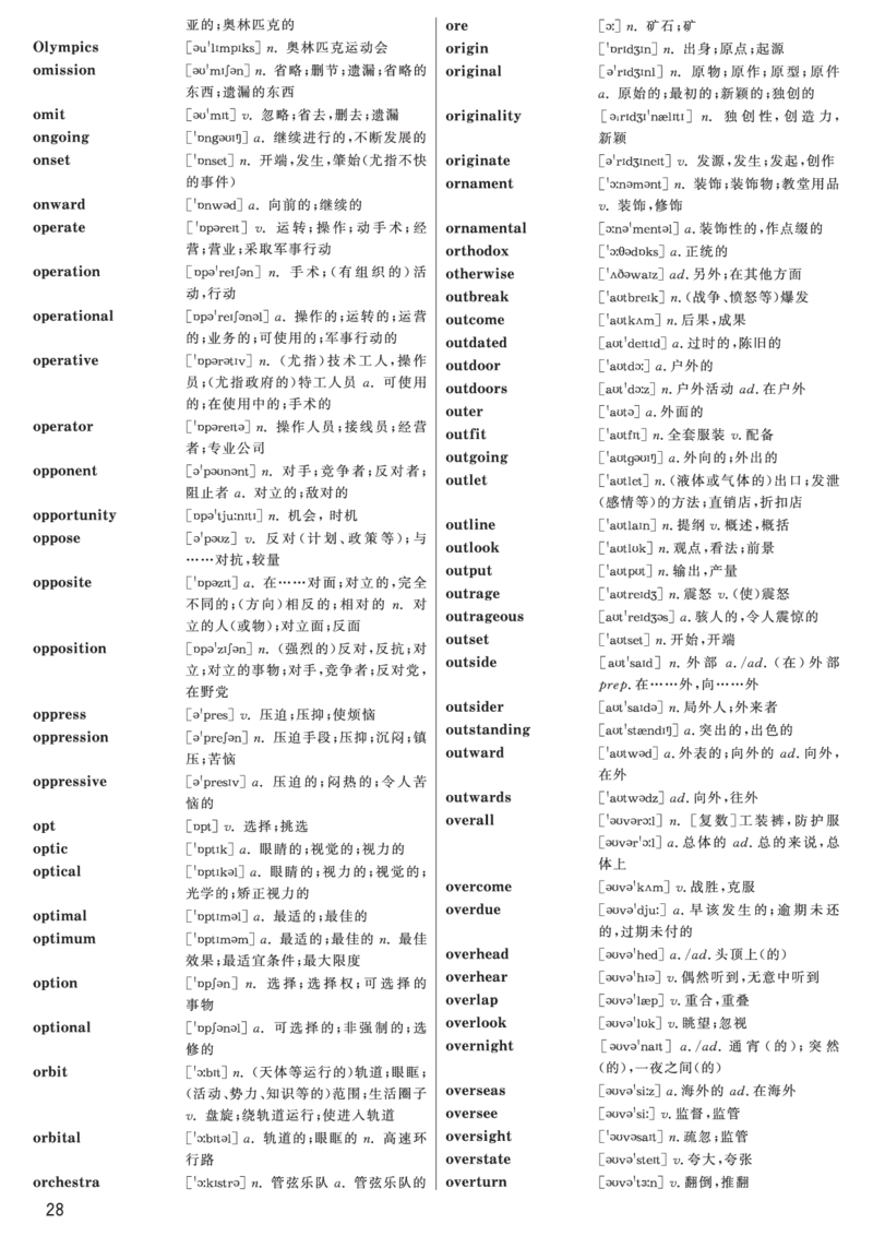 六级高频词汇（带音标）正序版_大学英语四六级&middot;词汇专项&middot;精品课（核心词高频词组单词记忆技巧）_六级高频词汇+单词默写本_大学英语六级词汇