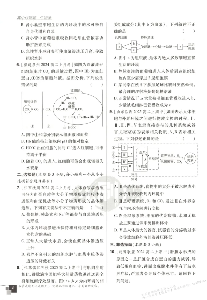 主书_生物_2026版高中必刷题生物人教版_2026版高中必刷题生物选修1RJ(1)