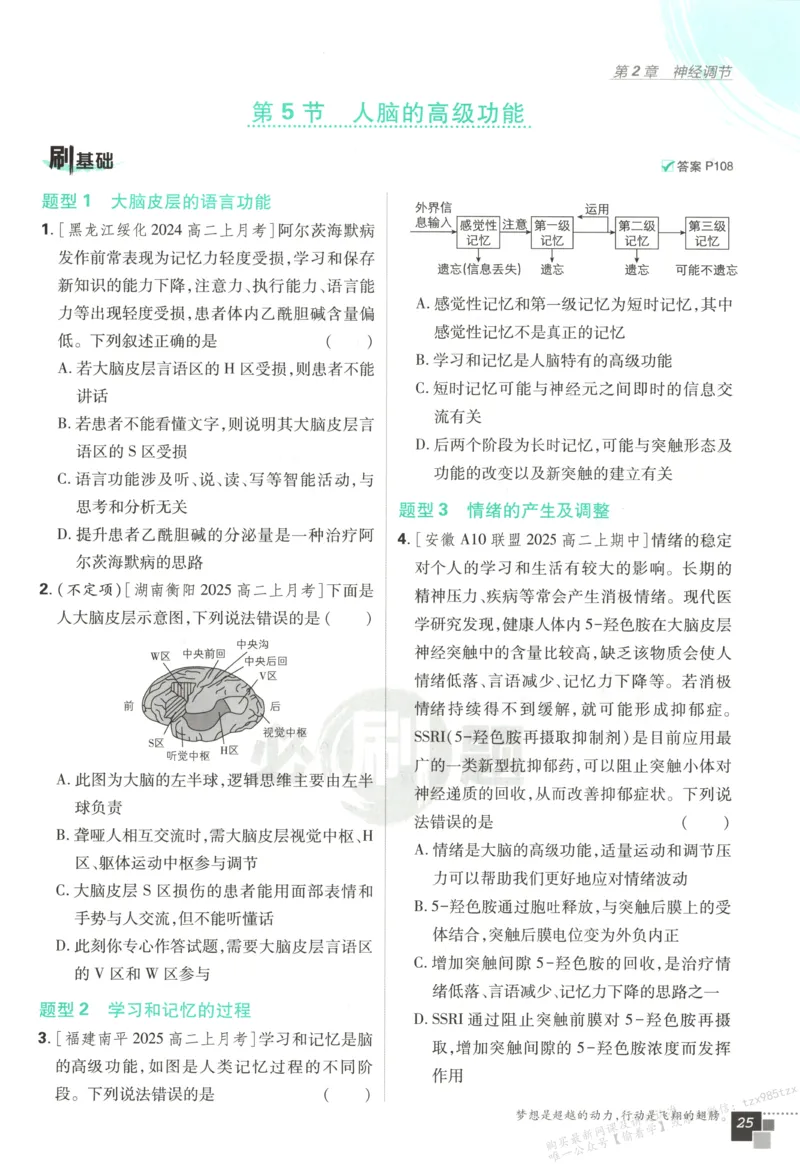 主书_生物_2026版高中必刷题生物人教版_2026版高中必刷题生物选修1RJ(1)