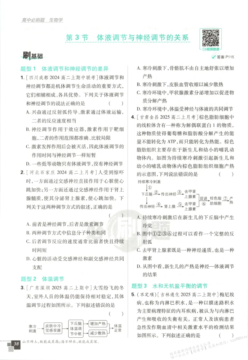 主书_生物_2026版高中必刷题生物人教版_2026版高中必刷题生物选修1RJ(1)