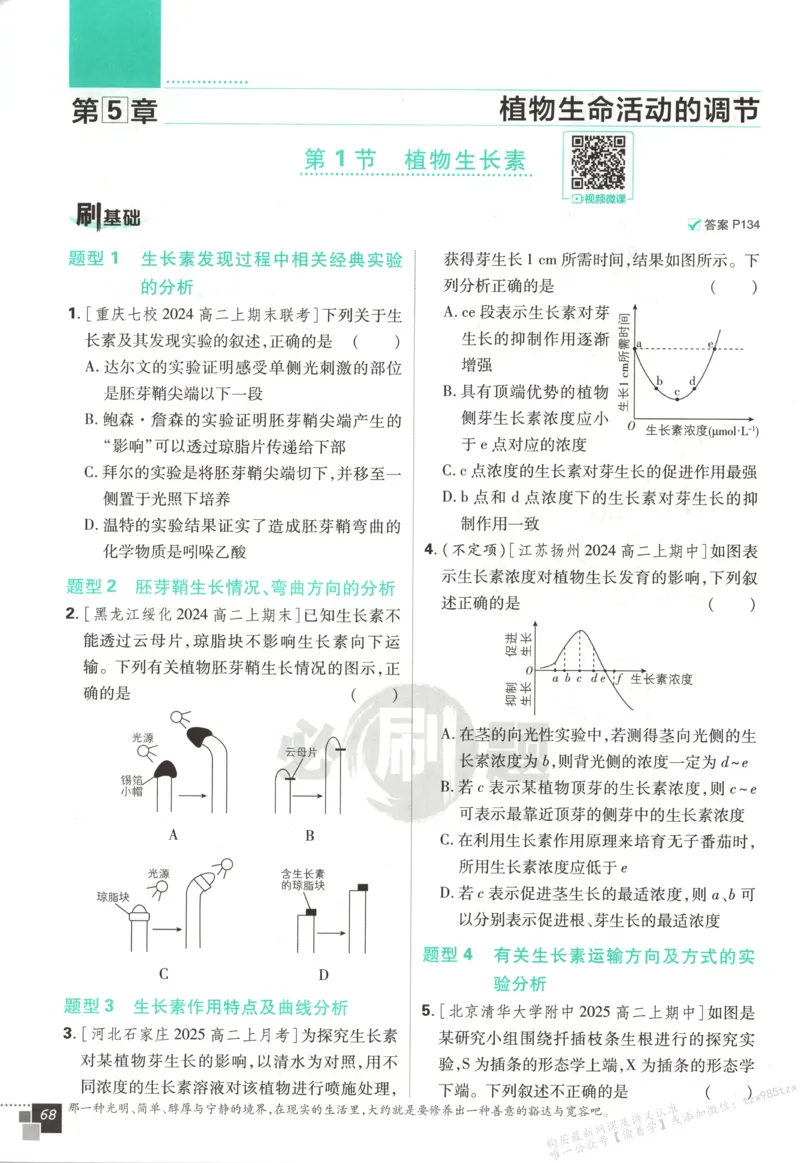主书_生物_2026版高中必刷题生物人教版_2026版高中必刷题生物选修1RJ(1)