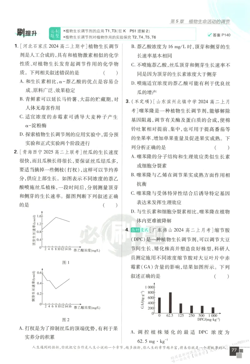 主书_生物_2026版高中必刷题生物人教版_2026版高中必刷题生物选修1RJ(1)