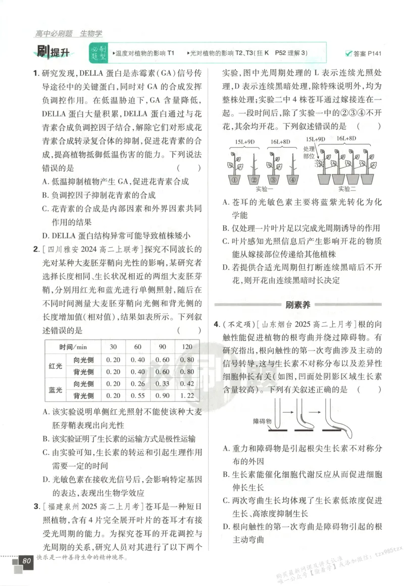 主书_生物_2026版高中必刷题生物人教版_2026版高中必刷题生物选修1RJ(1)