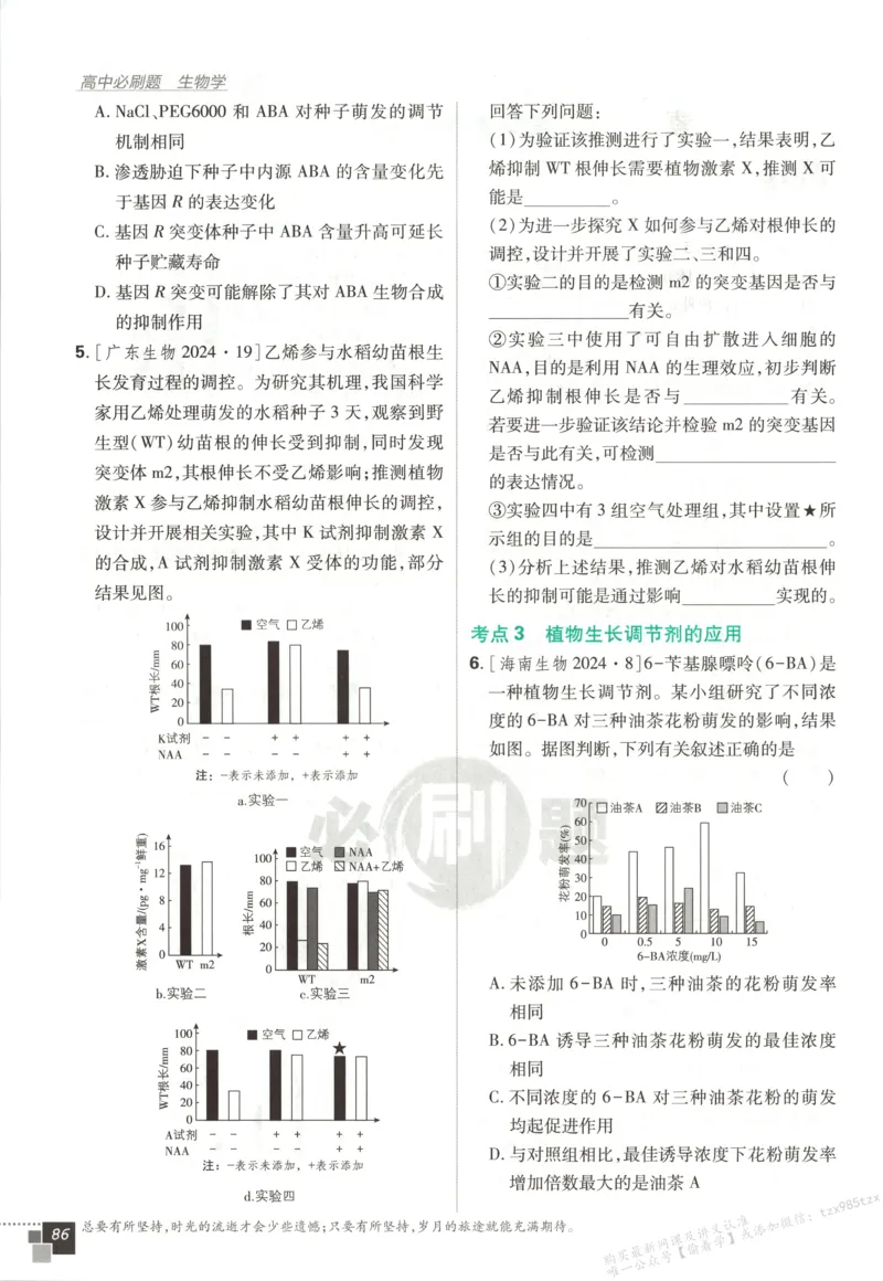 主书_生物_2026版高中必刷题生物人教版_2026版高中必刷题生物选修1RJ(1)