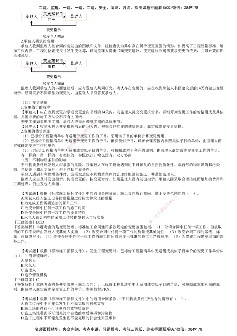 第05讲　变更管理、不可抗力、索赔管理、违约责任_监理工程师_2025监理工程师_2025年监理工程师SVIP_2025年监理合同管理SVIP_02-基础精讲✿高端面授✿深度强化