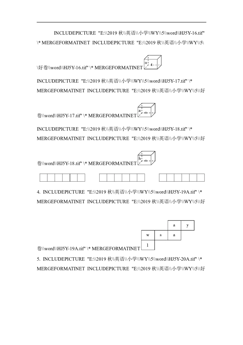 新型题突破卷_小学1-6年级全部试卷_英语_五年级_3-10-5、小学五年级英语上册_3-10-5-2、练习题、作业、试题、试卷_外研版三起点_专项练习