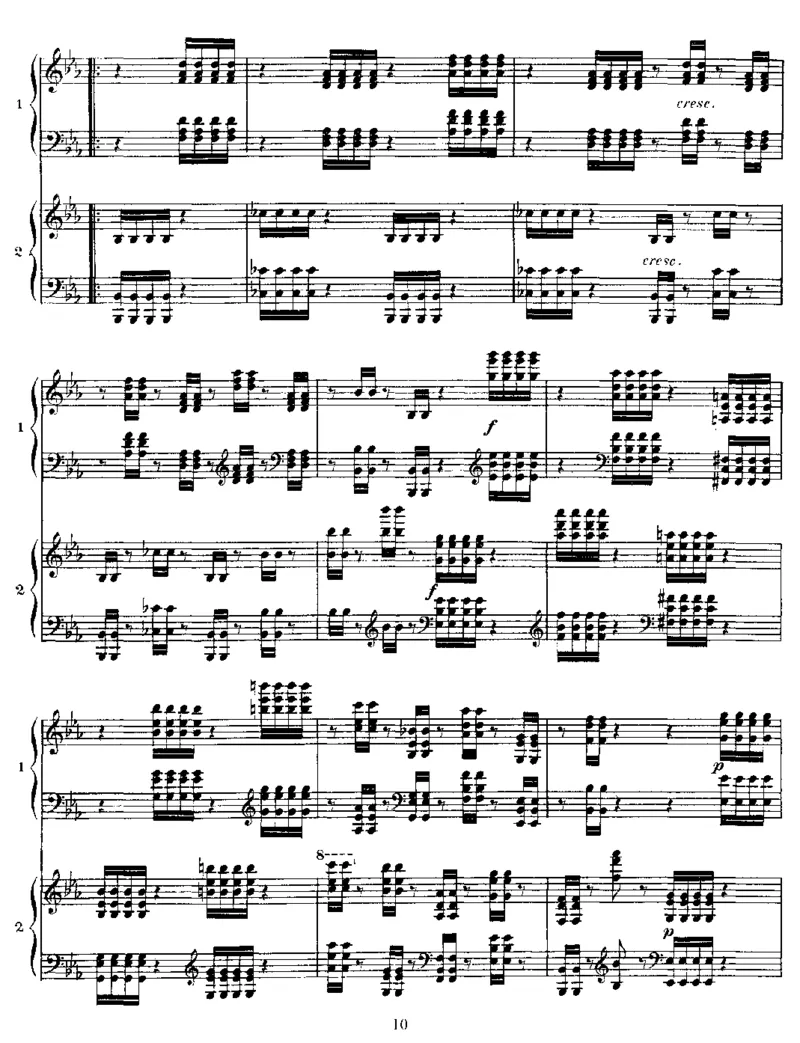 四手联弹贝多芬主题变奏曲VariationsonaThemebyBeethoven,Op35(2Piano)_一万首著名钢琴曲谱哈农贝多芬合集视频教学电子版高清无水印可打印_1古典钢琴知名音乐家谱_圣桑钢琴谱全集
