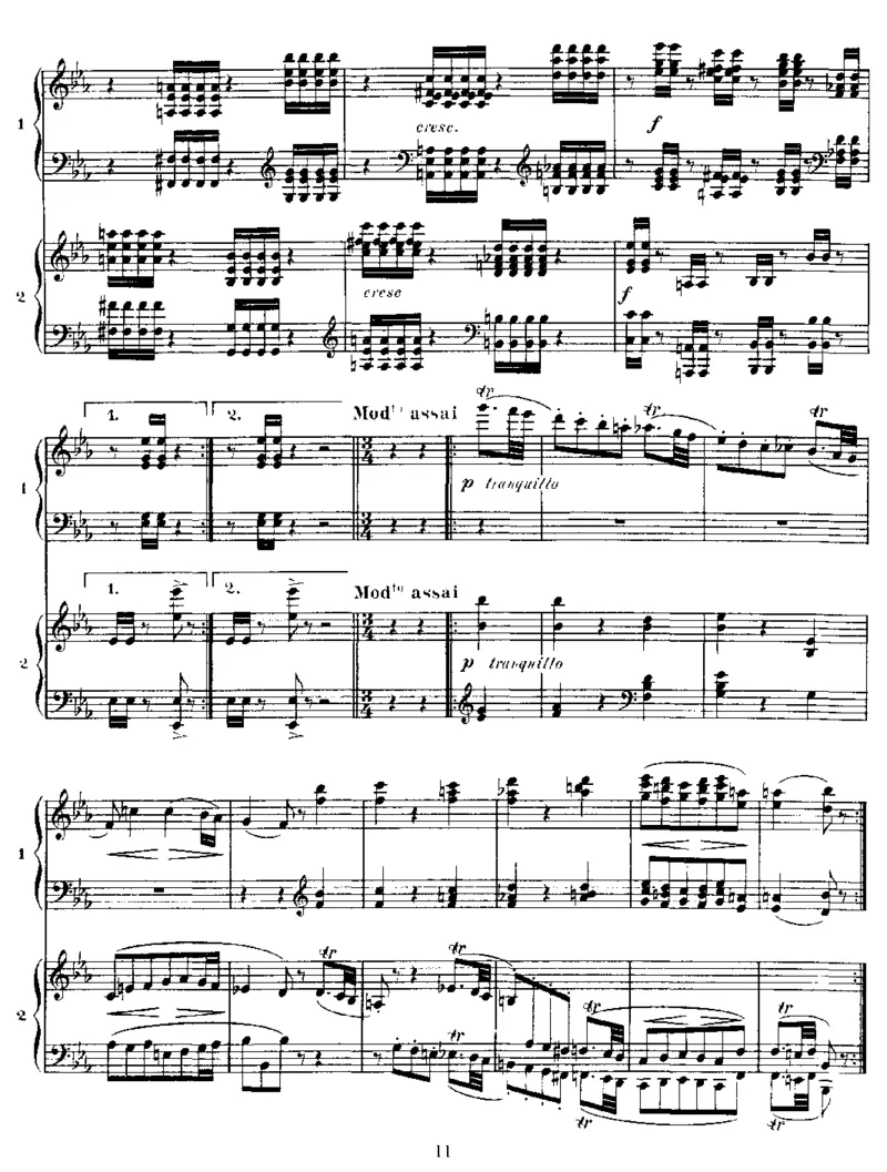 四手联弹贝多芬主题变奏曲VariationsonaThemebyBeethoven,Op35(2Piano)_一万首著名钢琴曲谱哈农贝多芬合集视频教学电子版高清无水印可打印_1古典钢琴知名音乐家谱_圣桑钢琴谱全集