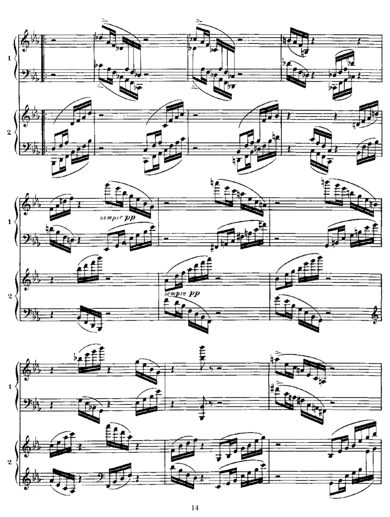 四手联弹贝多芬主题变奏曲VariationsonaThemebyBeethoven,Op35(2Piano)_一万首著名钢琴曲谱哈农贝多芬合集视频教学电子版高清无水印可打印_1古典钢琴知名音乐家谱_圣桑钢琴谱全集