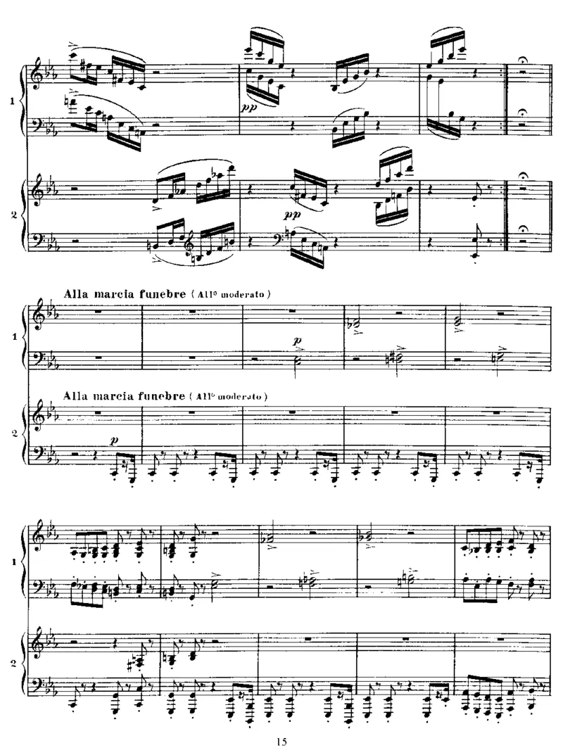 四手联弹贝多芬主题变奏曲VariationsonaThemebyBeethoven,Op35(2Piano)_一万首著名钢琴曲谱哈农贝多芬合集视频教学电子版高清无水印可打印_1古典钢琴知名音乐家谱_圣桑钢琴谱全集