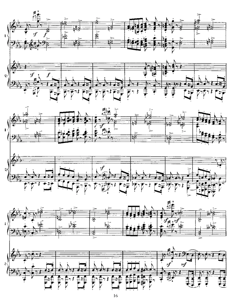 四手联弹贝多芬主题变奏曲VariationsonaThemebyBeethoven,Op35(2Piano)_一万首著名钢琴曲谱哈农贝多芬合集视频教学电子版高清无水印可打印_1古典钢琴知名音乐家谱_圣桑钢琴谱全集