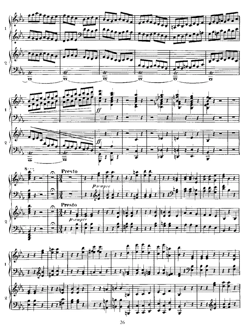 四手联弹贝多芬主题变奏曲VariationsonaThemebyBeethoven,Op35(2Piano)_一万首著名钢琴曲谱哈农贝多芬合集视频教学电子版高清无水印可打印_1古典钢琴知名音乐家谱_圣桑钢琴谱全集