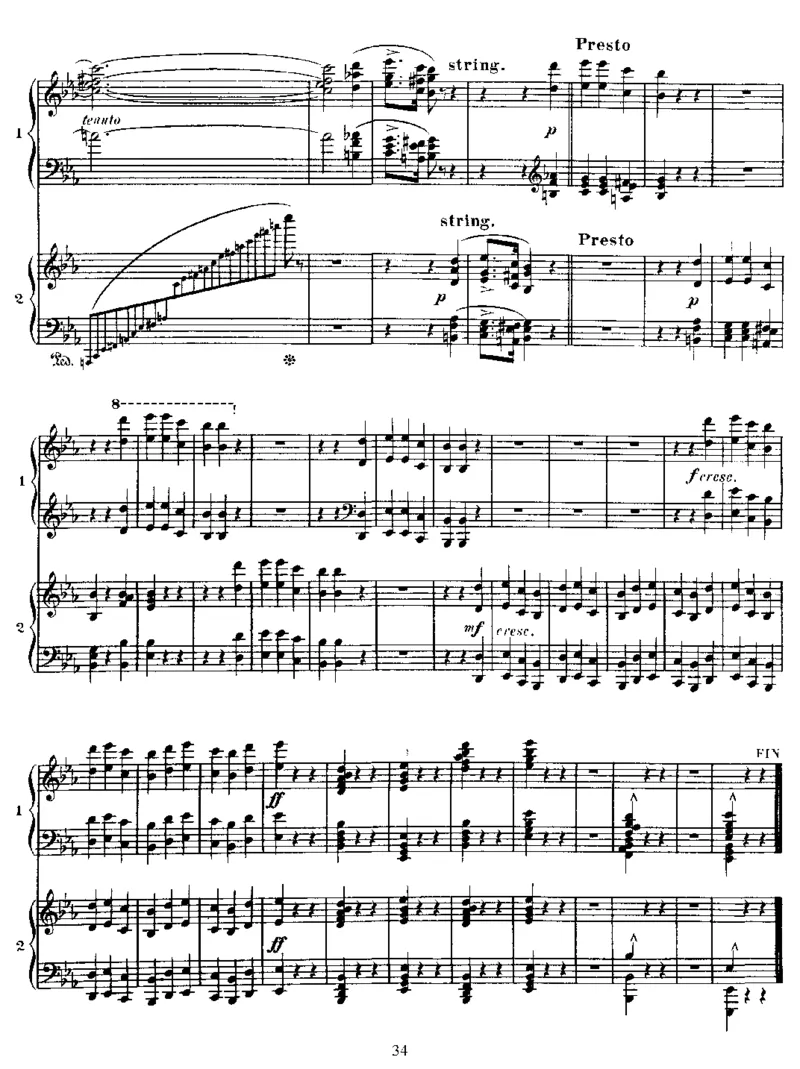 四手联弹贝多芬主题变奏曲VariationsonaThemebyBeethoven,Op35(2Piano)_一万首著名钢琴曲谱哈农贝多芬合集视频教学电子版高清无水印可打印_1古典钢琴知名音乐家谱_圣桑钢琴谱全集