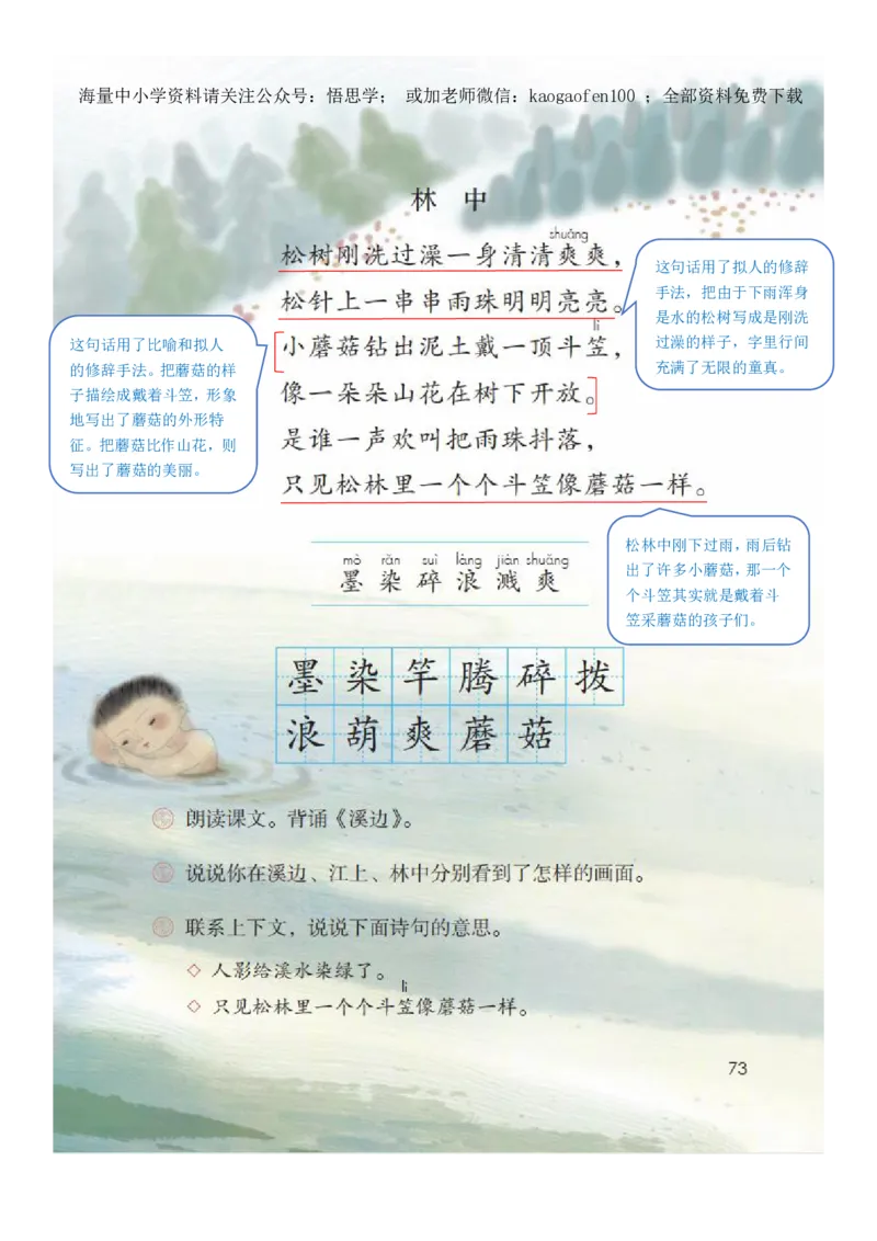 小学三年级下册部编版语文全册每课课堂笔记_小学1-6年级全部试卷_语文_三年级_3-8-2、小学三年级语文下册_3-8-2-1、学习资料、复习、知识点、归纳汇总_部编版