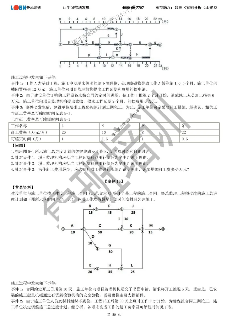 监理章节练习《案例分析（土建）》_监理工程师_2025监理工程师_2025年监理工程师SVIP_2025年监理土建案例SVIP_01-精华文档✿电子教材✿历年真题