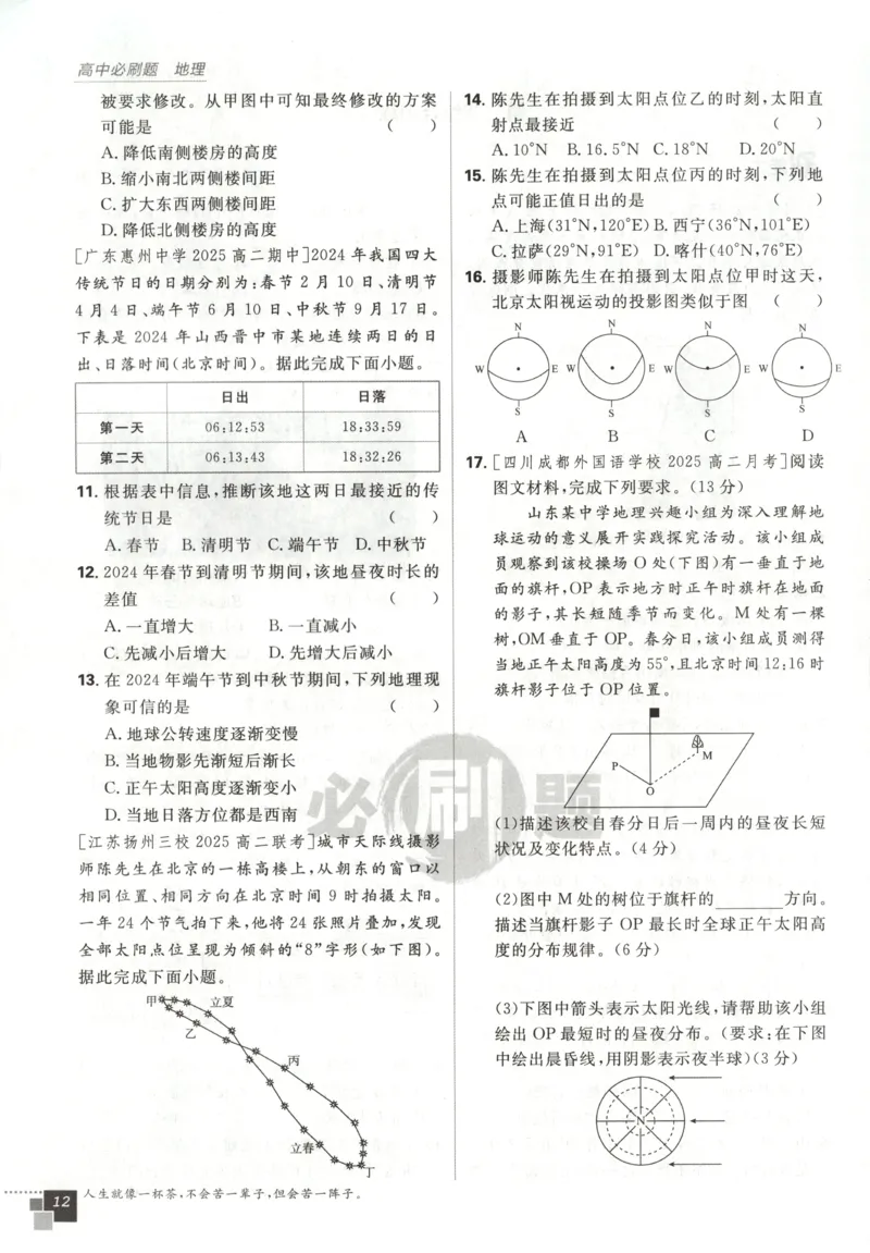 主书_地理_2026版高中必刷题地理《中图版》_2026版高中必刷题地理选修1ZT
