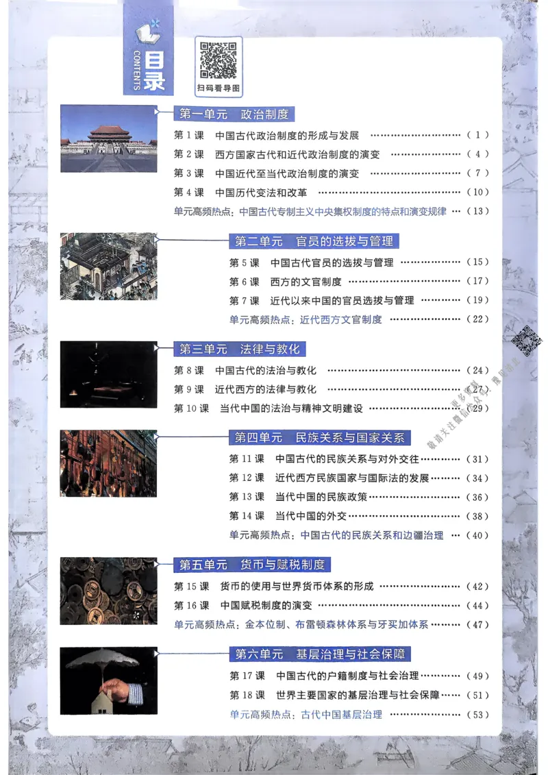 2026版高中必刷题历史选修1狂K重点_历史_2026版高中必刷题历史选修1RJ