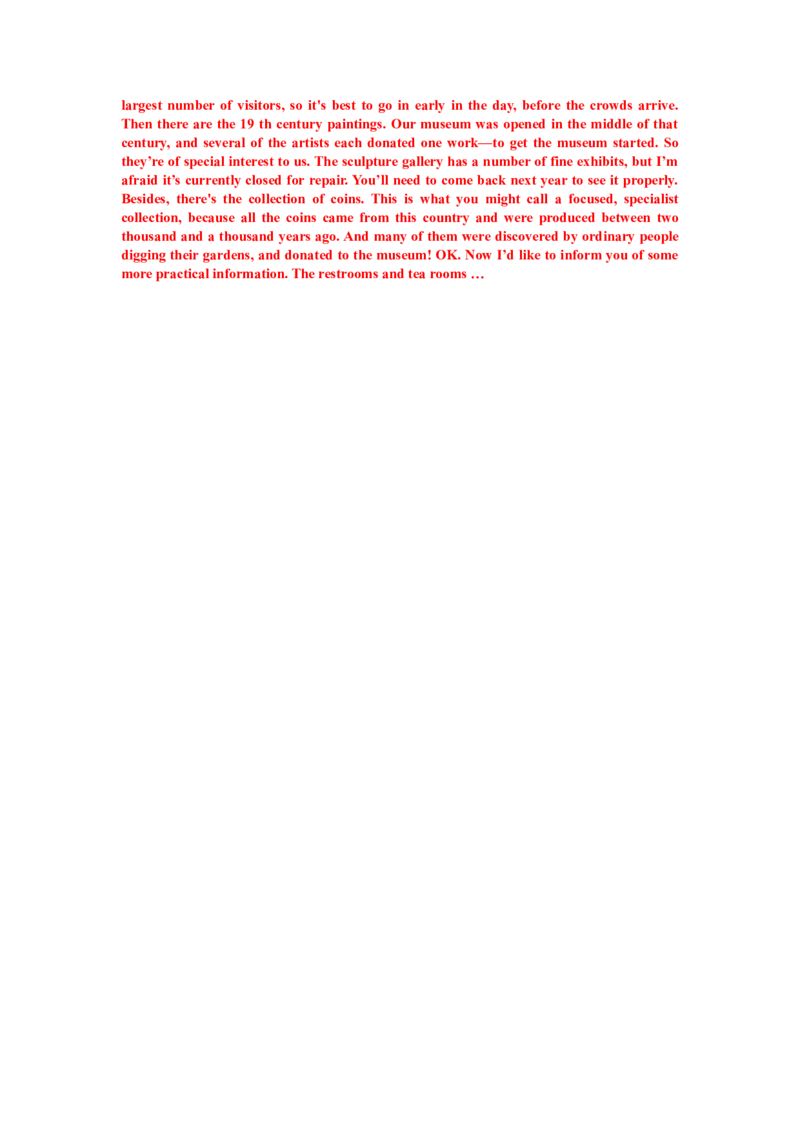 高考英语听力模拟训练08(答案和听力原文)_2024年5月_01按日期_1号_2024高考英语听力专题（80套模拟训练+历年真题）(附音频）_高考英语听力高分80套模拟训练