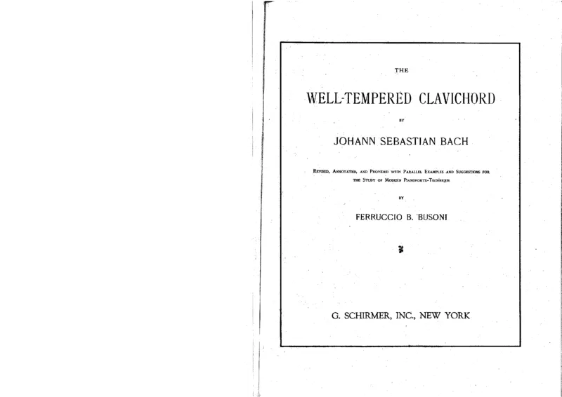 巴赫-平均律第一册（布索尼版）_一万首著名钢琴曲谱哈农贝多芬合集视频教学电子版高清无水印可打印_1古典钢琴知名音乐家谱_巴赫钢琴谱全集_平均律（布索尼版）