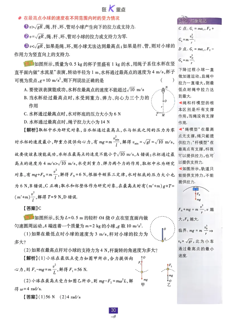 狂k重点物理必修2_2026版高中必刷题_物理_2026版高中必刷题物理人教版_2026春高中必刷题物理必修二人教版