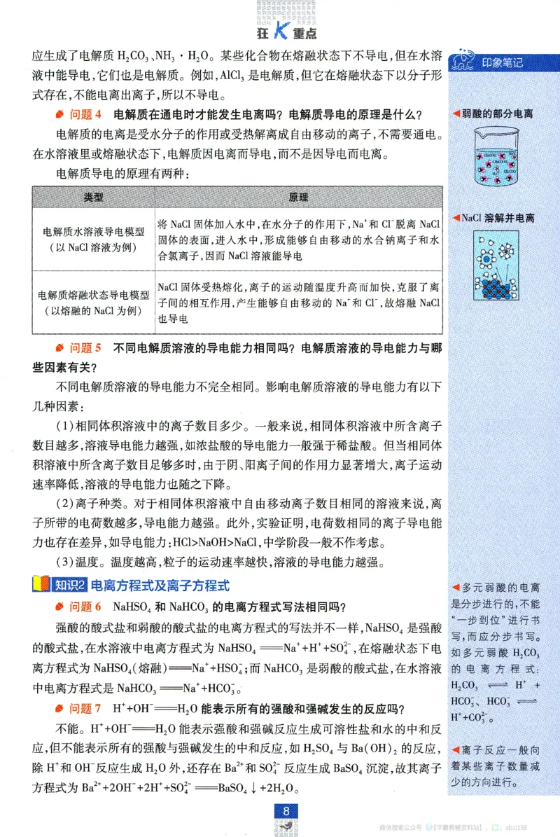 26版化学必刷题狂K重点（必修一）_化学_2026版高中必刷题化学《人教》_2026版高中必刷题化学必修一（人教版）