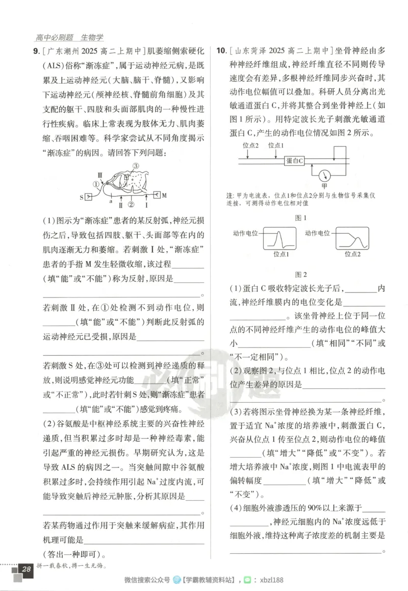 主书_生物_2026版高中必刷题生物人教版_2026版高中必刷题生物选修1RJ