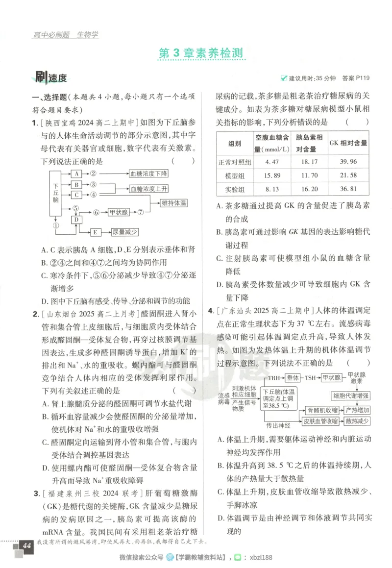 主书_生物_2026版高中必刷题生物人教版_2026版高中必刷题生物选修1RJ