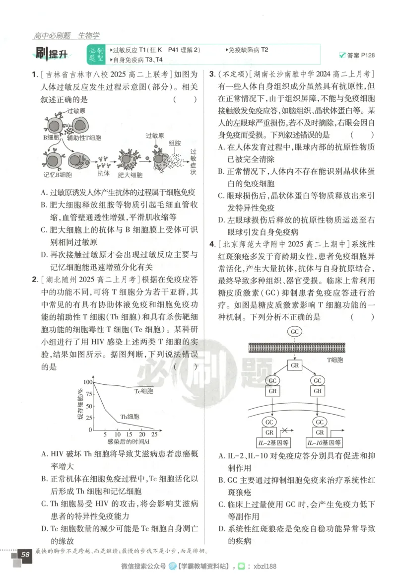 主书_生物_2026版高中必刷题生物人教版_2026版高中必刷题生物选修1RJ