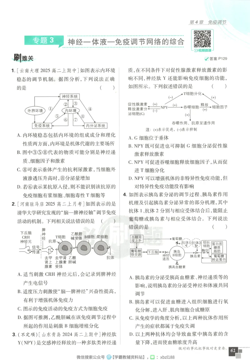 主书_生物_2026版高中必刷题生物人教版_2026版高中必刷题生物选修1RJ