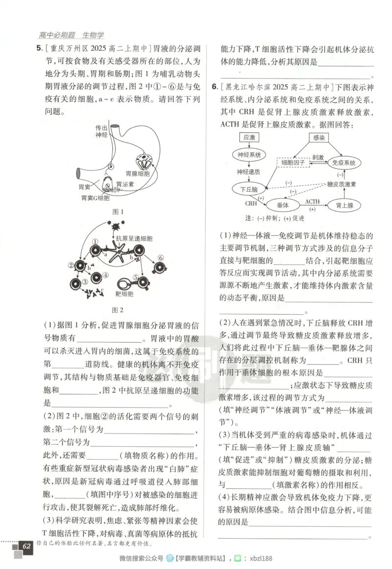 主书_生物_2026版高中必刷题生物人教版_2026版高中必刷题生物选修1RJ